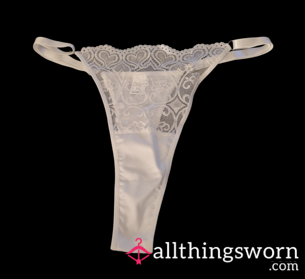 Thong White Lace