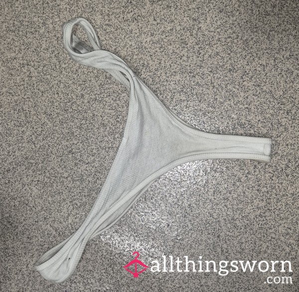 Thong Worn For 24 Hours To Gym Gla**es. Heavily Scented.