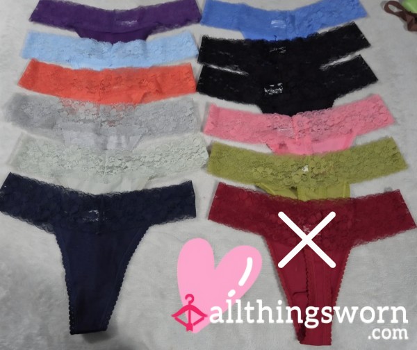 Thongs -Comes With 48 Hrs Wear😜 +$5 Each Additional Day