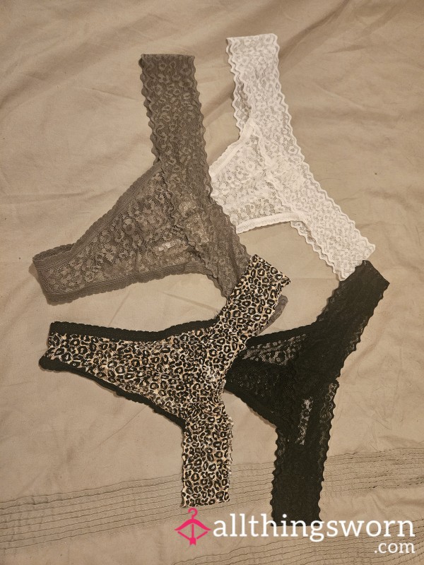 Thongs - One Day Wear With Pics. Extras Can Be Discussed 😈