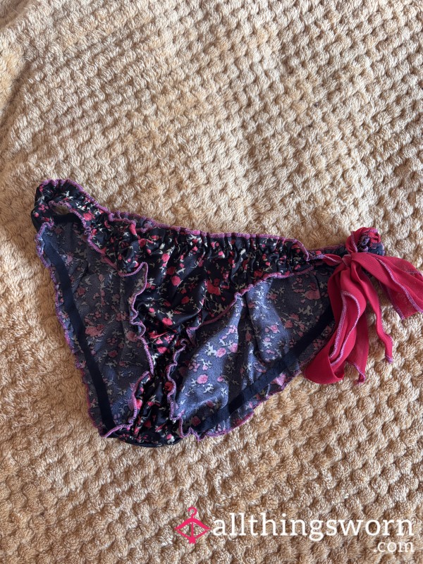 Silk Tie Side Fullback Panties Worn For 24 Hours ❤️