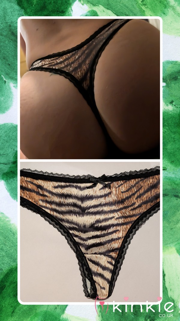 Tiger Print Thong 🐯