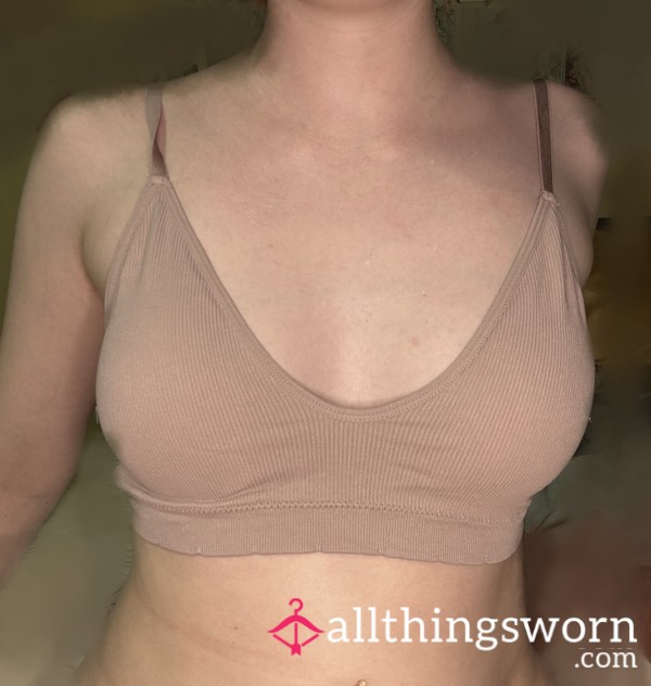 Tight Beige Gym Bra