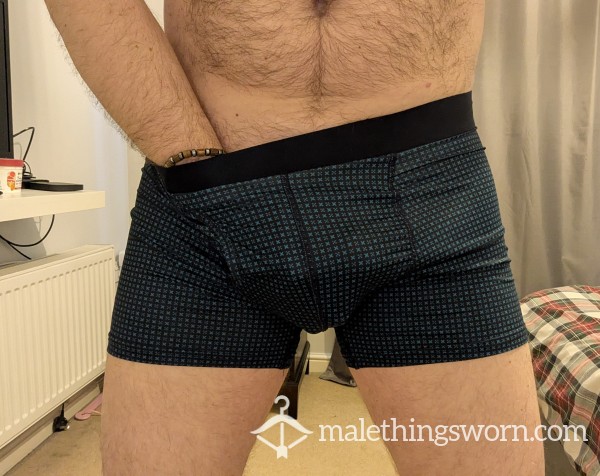 Tight Blue Check Boxers