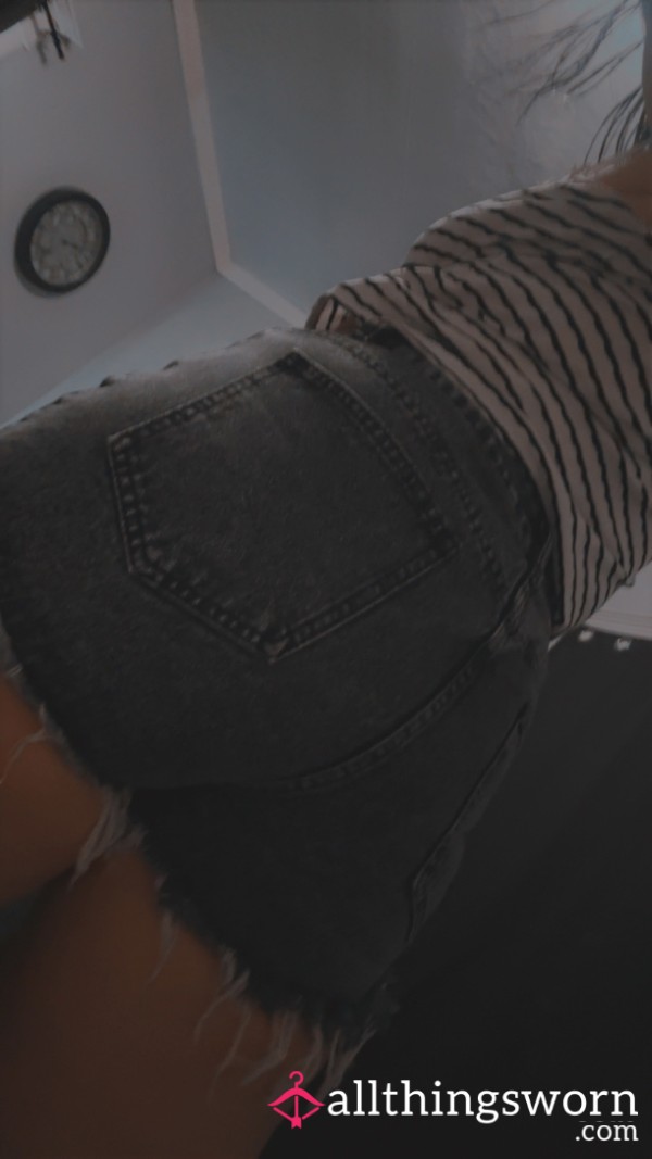 Tight Cheeky Denim Shorts