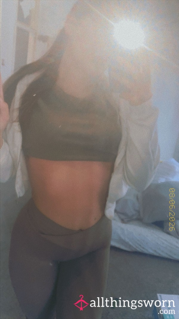 Tight Fitted Leggings And Mini Top
