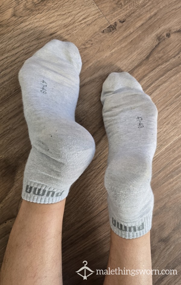 Tight Grey Sneaker Socks