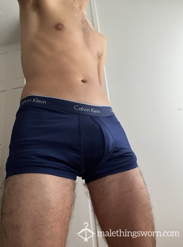 Tight Sweaty Short Blue CK Boxer Briefs