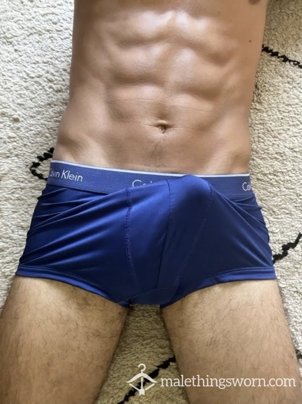 Tight Sweaty Short Blue CK Boxer Briefs