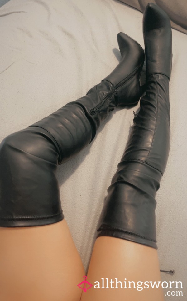 Tight Thigh High Boots And A Little Fun😛