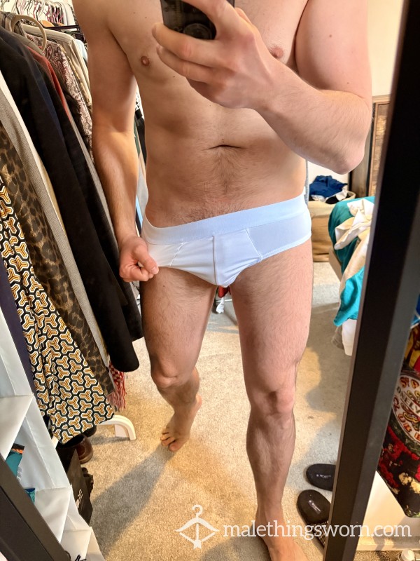 Tight White Briefs - Medium