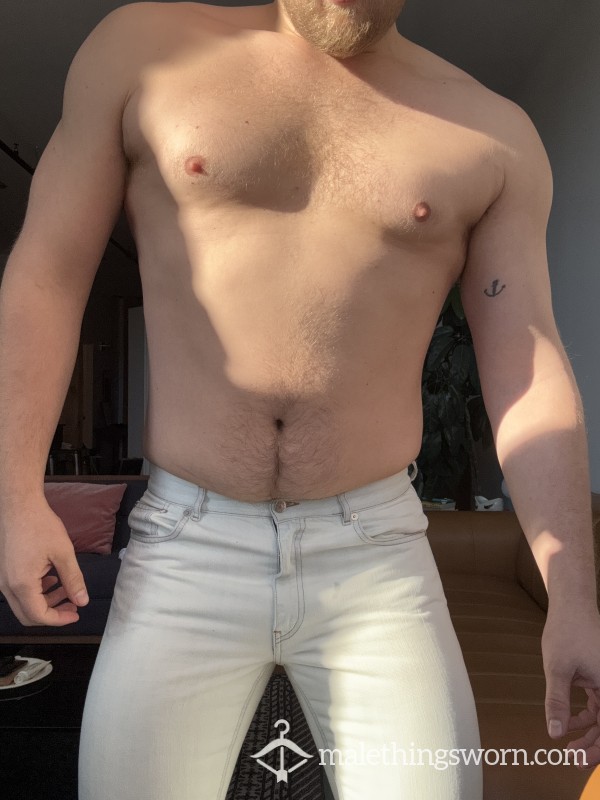 Tight White Jeans
