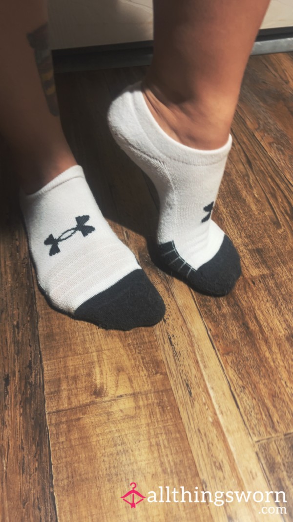 Tight White Under Armor Socks