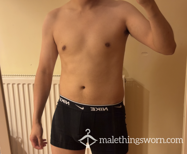 Tight Worn Black Nike Boxers