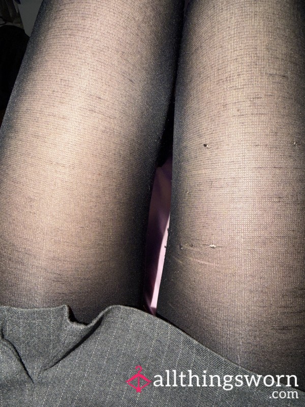 Tights Worn 10 Hours At Office