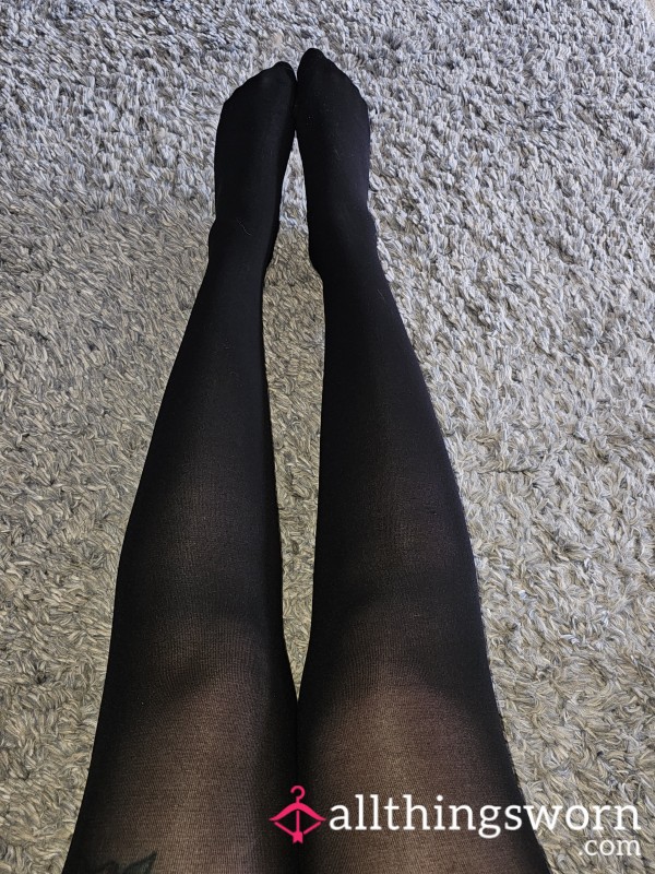Tights Worn To Work In This Warm Weather.. Worn With Big Docs On 😜