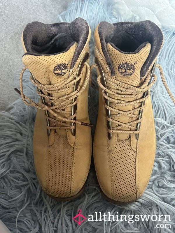 Timberland Boots Worn Size 6 , 8.5m Leather 😉😉smells Of My Feet 🦶