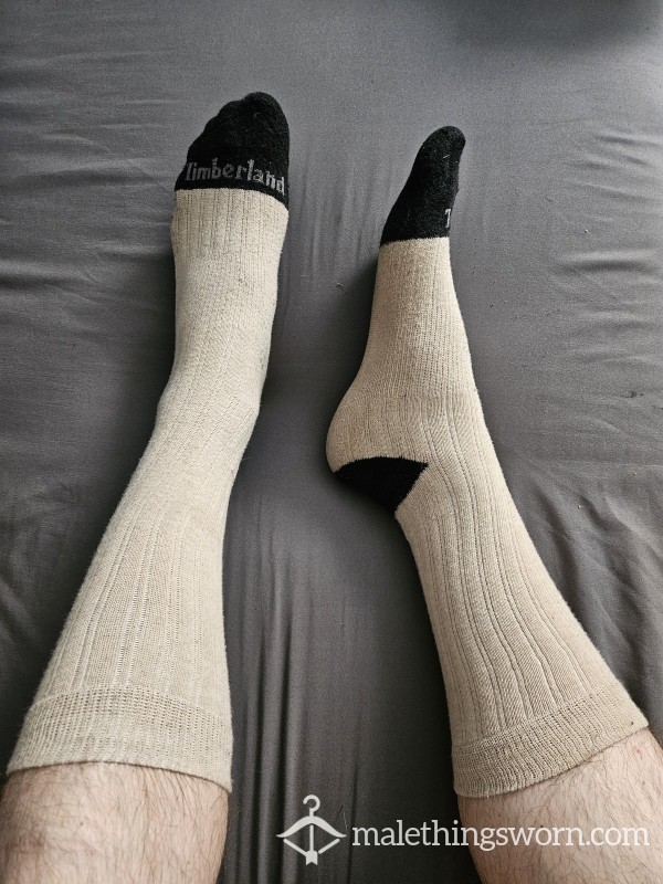 Timberland Tan & Black Long Socks