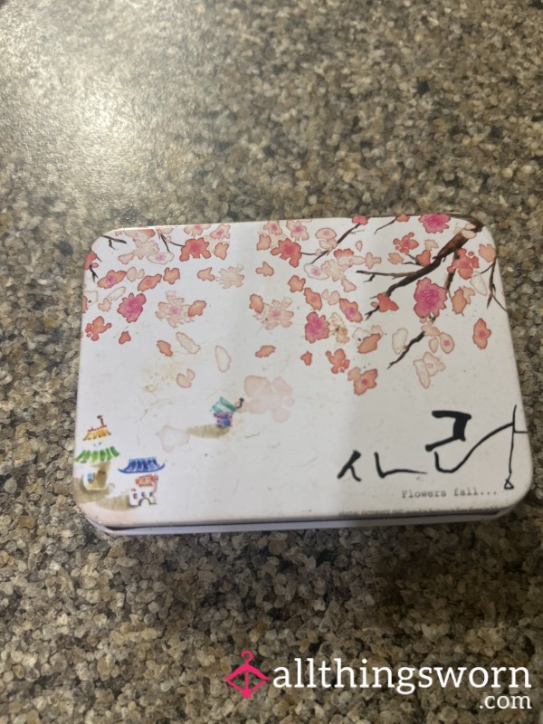 Tin With Toothpaste Sp*t In