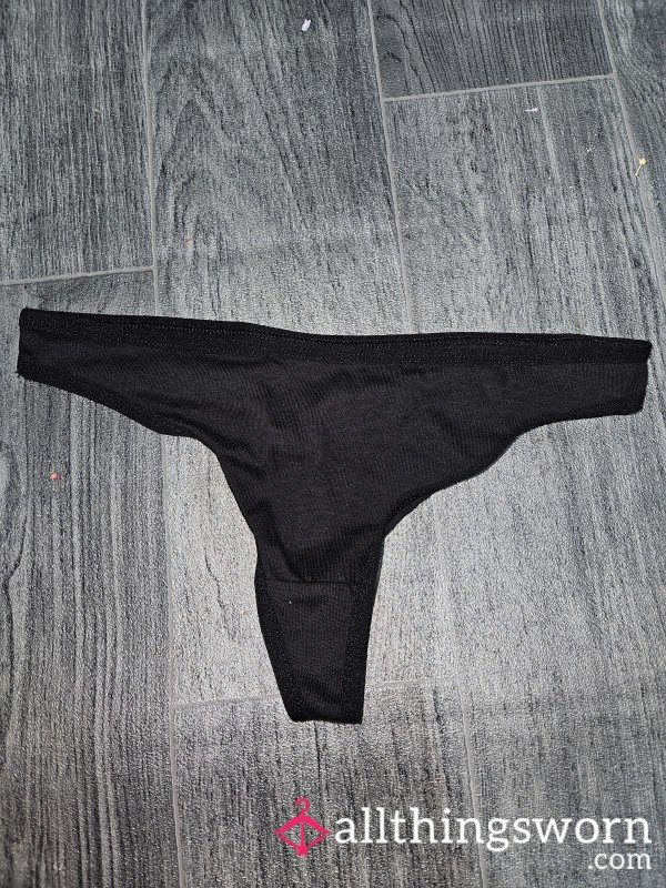Tiny Black Thong