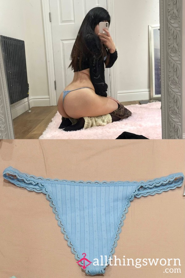 (SOLD)Tiny Blue Thong