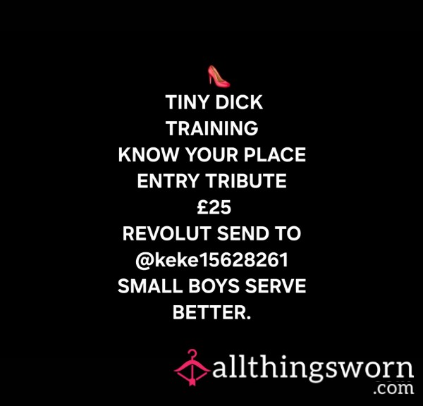 Tiny D*ck Training Program