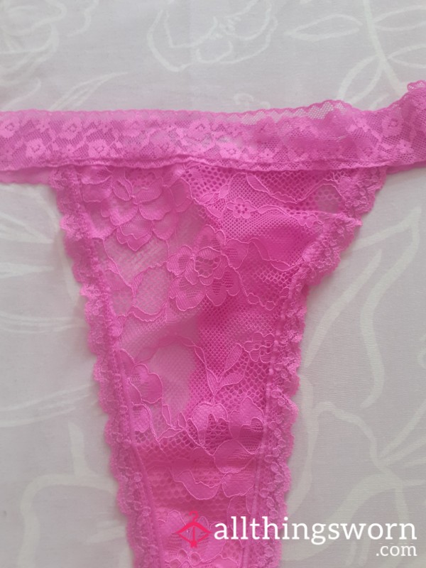 Tiny Hot Pink Thong Today X With Pics