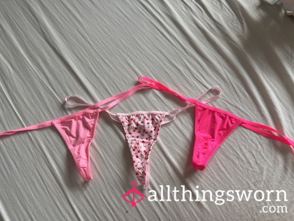 Tiny Neon Pink G-String