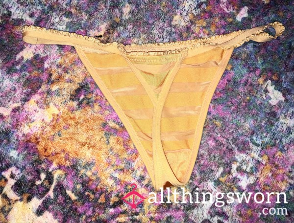 Tiny Orange Vintage Thong