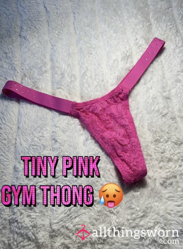 💖 Tiny Pink Victorias Secret Gym Thong 💖 SALE $15
