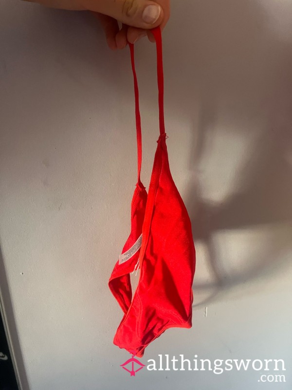 Tiny Red Thong