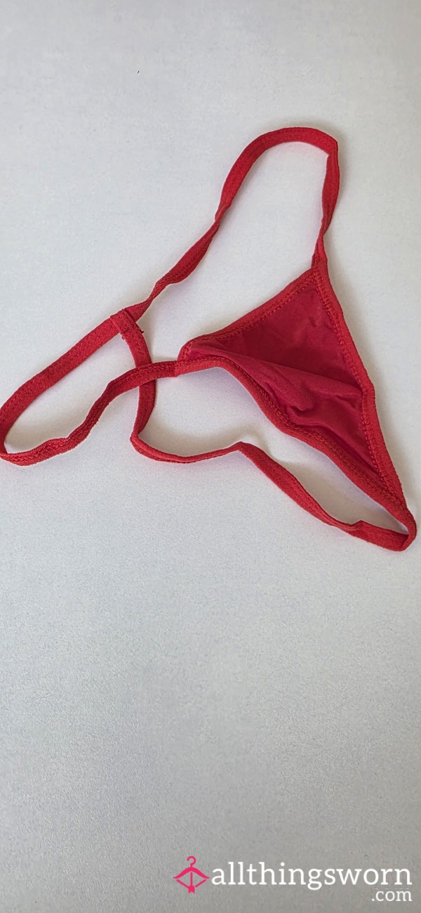 Tiny Red Thong