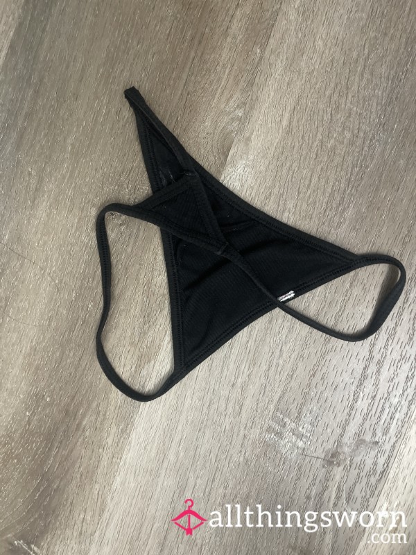 Tiny S**y Little Black G-String
