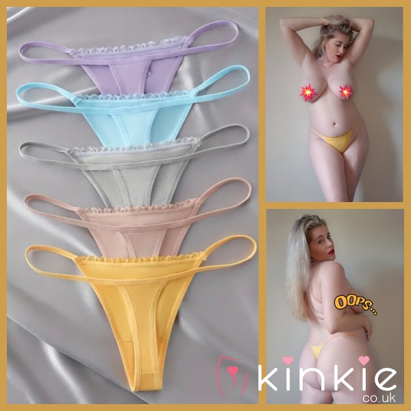 Tiny Silky Colourful Thongs ... Let My Arse Swallow It For You 🤪😉