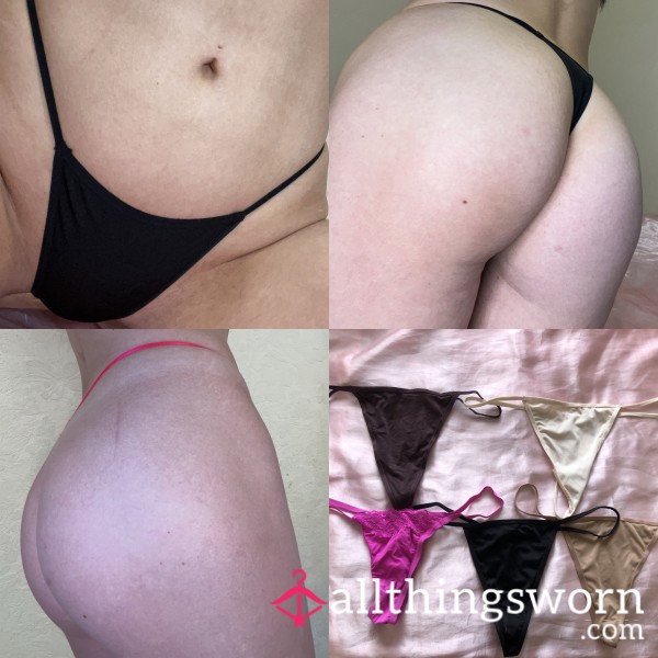Tiny Silky Thongs 🥵 Worn For You 😍
