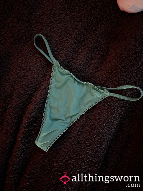 Tiny Soft Green Thongs