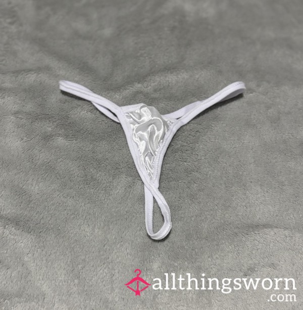 Tiny White G-string SALE