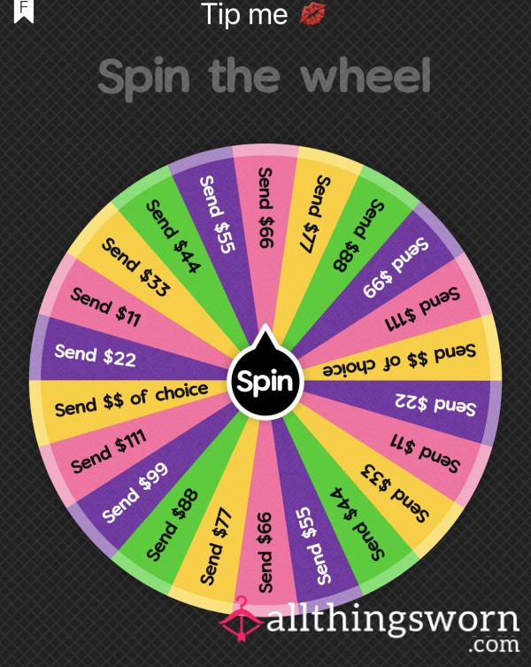 Tip Me Wheel 💋