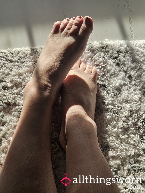 Tired Smelly Feet Before Shower