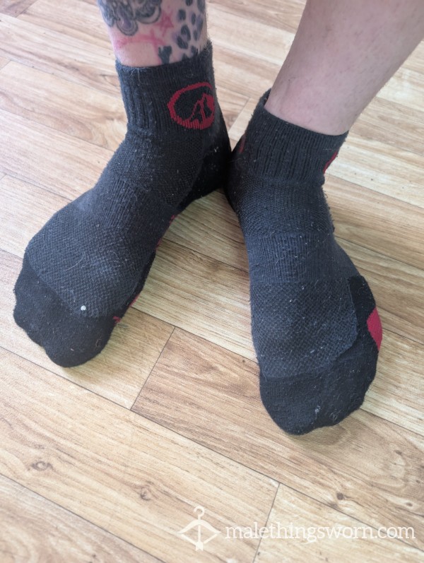 Title: 5-Day-Old Running Sock – Ultra Training Sweat, Fully Worn In  Five Straight Days.