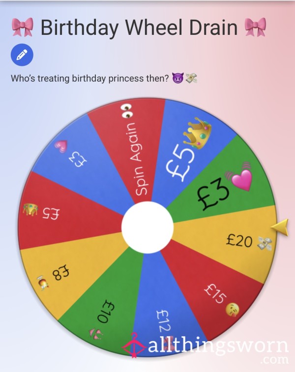 Title: 🎡 Birthday Princess Spin The Wheel 👑💗