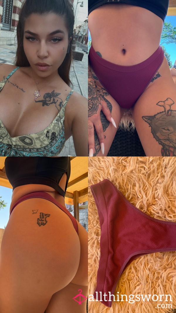 💜 Purple Pa**ion Thongs – Mysterious Desire