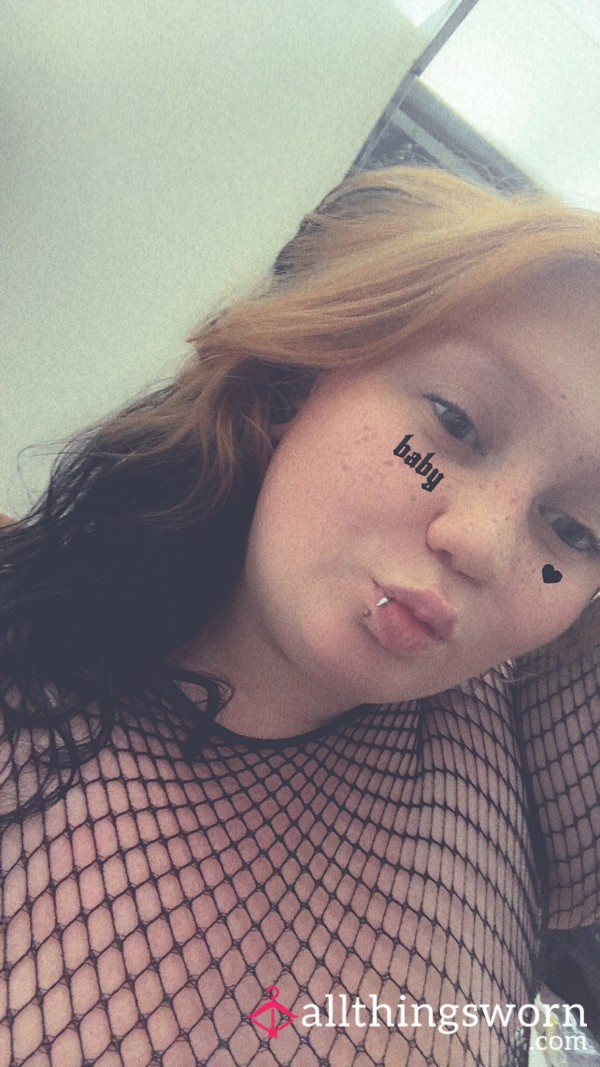 Titties In A Fishnet Top