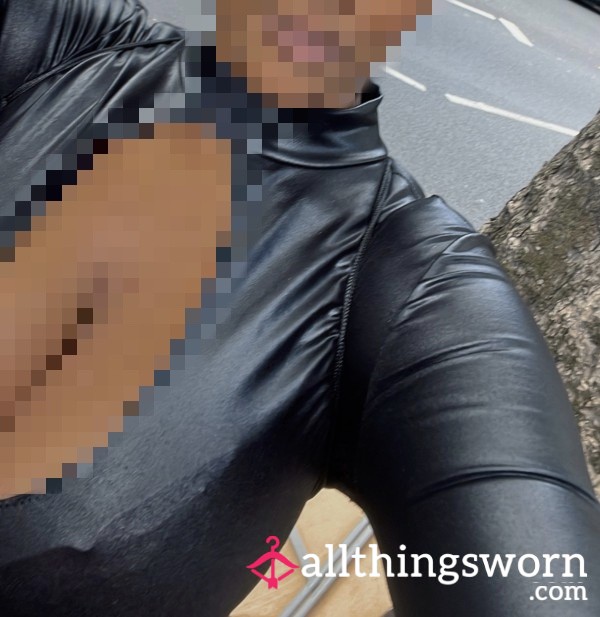 🖤 A Little Leather, A Little Temptation… Are You Staring At My Cleavage Like A Good Sub Should? 🖤