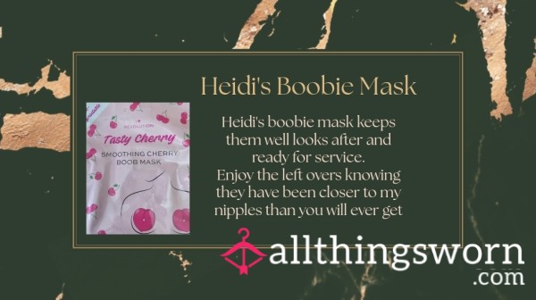 Heidi's Boobie Mask ✨️