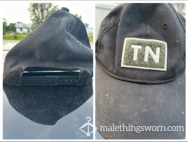 “ TN “ Black Men’s Cap/hat With Adjustable Back