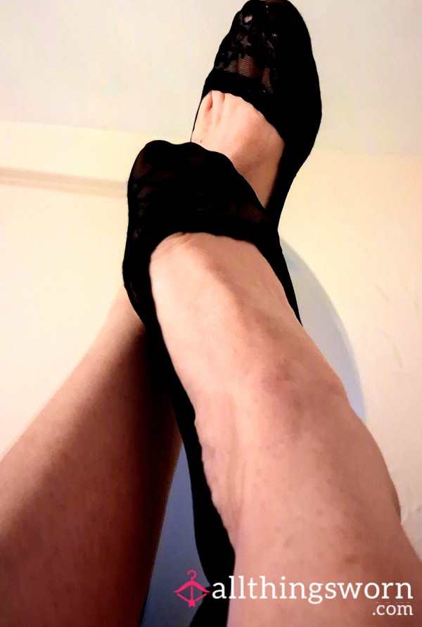 Todays Lace Black Footsies!