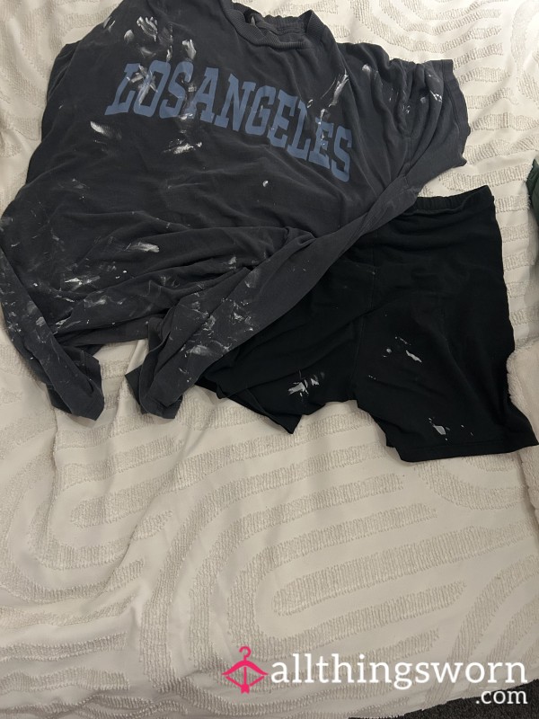 Today’s Painting Clothes Very Sweaty Very Dirty