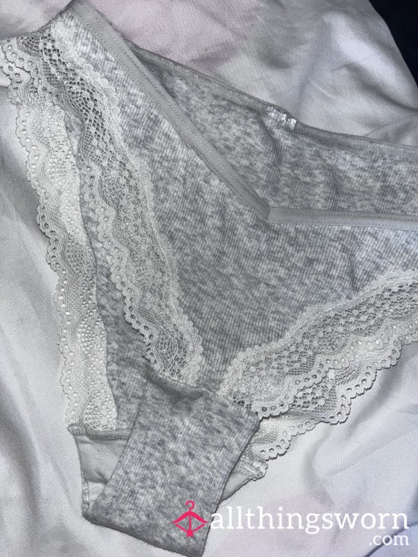 Today’s- XS Grey Cotton Panties