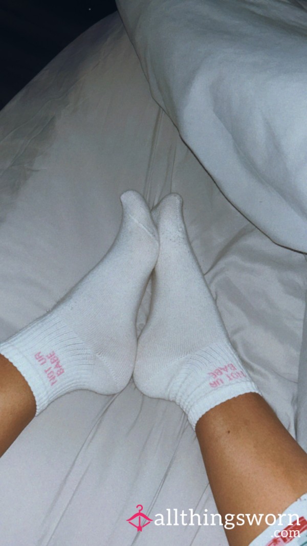 Today’s White Dirty Running Socks 🧦 💦